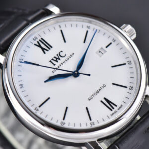 Portofino ‘150 Years’ 40MM V7F White Dial Blue Markers Black Leather Strap A2892/SW200 - Image 17