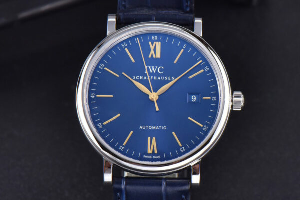 Portofino ‘150 Years’ 40MM V7F Blue Dial YG Markers Blue Leather Strap A2892/SW200