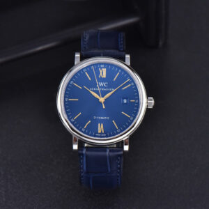 Portofino ‘150 Years’ 40MM V7F Blue Dial YG Markers Blue Leather Strap A2892/SW200 - Image 9