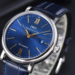 Portofino ‘150 Years’ 40MM V7F Blue Dial YG Markers Blue Leather Strap A2892/SW200 - Image 10