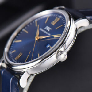 Portofino ‘150 Years’ 40MM V7F Blue Dial YG Markers Blue Leather Strap A2892/SW200 - Image 16