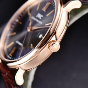 Portofino ‘150 Years’ 40MM V7F RG Gray Dial RG Markers Brown Leather Strap A2892/SW200 - Image 9