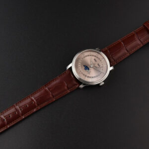Villeret 6654 40mm Complicated Function OMF RG Dial Brown Leather Strap A6654 V3 - Image 3