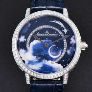 Rendez-Vous 36mm SS KZF Diamond Sky Blue Dial Blue Leather Strap 9015