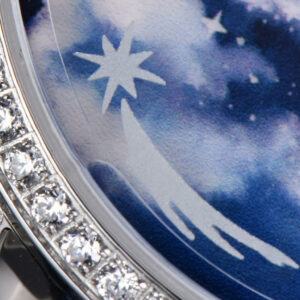 Rendez-Vous 36mm SS KZF Diamond Sky Blue Dial Blue Leather Strap 9015 - Image 4