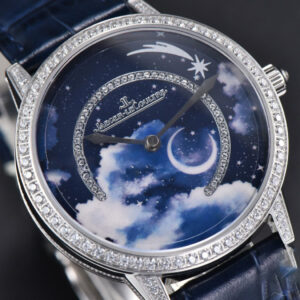 Rendez-Vous 36mm SS KZF Diamond Sky Blue Dial Blue Leather Strap 9015 - Image 7