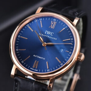 Portofino ‘150 Years’ 40MM V7F RG Blue Dial RG Markers Black Leather Strap A2892/SW200 - Image 4