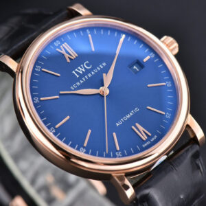 Portofino ‘150 Years’ 40MM V7F RG Blue Dial RG Markers Black Leather Strap A2892/SW200 - Image 9