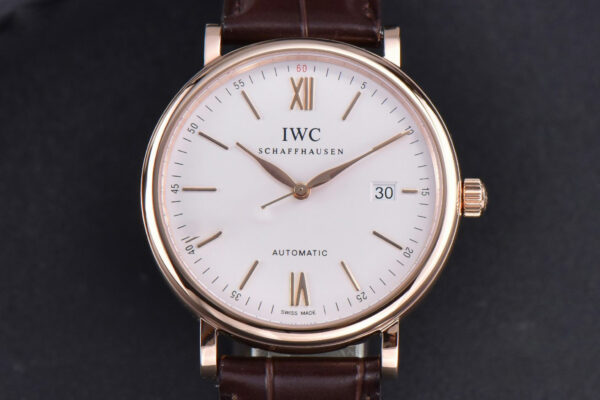 Portofino ‘150 Years’ 40MM V7F RG White Dial RG Markers Brown Leather Strap A2892/SW200