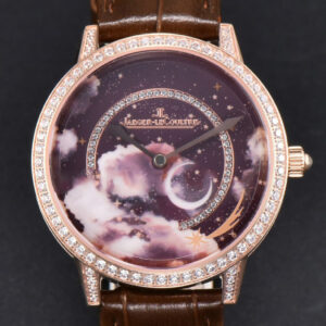 Rendez-Vous 36mm RG KZF Diamond Sky Brown Dial Brown Leather Strap 9015