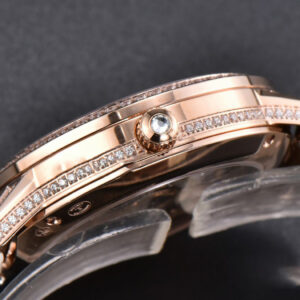 Rendez-Vous 36mm RG KZF Diamond Sky Brown Dial Brown Leather Strap 9015 - Image 5