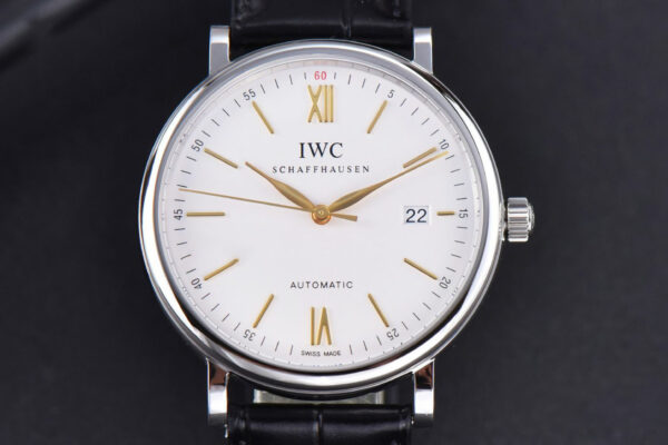 Portofino ‘150 Years’ 40MM V7F White Dial YG Markers Black Leather Strap A2892/SW200