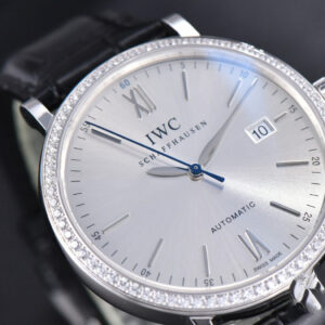 Portofino ‘150 Years’ 40MM V7F Diamond Silver Dial Black Leather Strap A2892/SW200 - Image 17