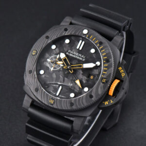PAM 1324 Submersible GMT Carbotech VSF 44MM Black Dial Rubber Strap P900 - Image 14