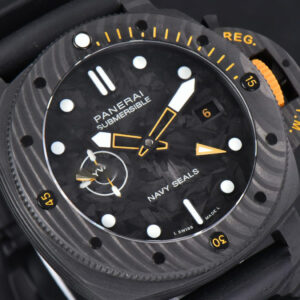 PAM 1324 Submersible GMT Carbotech VSF 44MM Black Dial Rubber Strap P900 - Image 23