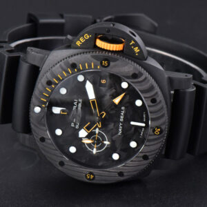 PAM 1324 Submersible GMT Carbotech VSF 44MM Black Dial Rubber Strap P900 - Image 24