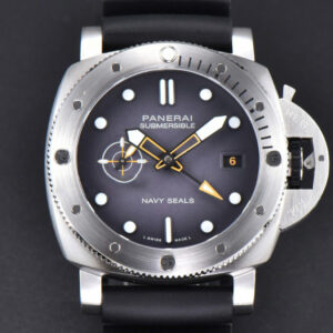 PAM1323 Submersible GMT Navy Seal VSF 44MM Gray Dial Rubber Strap P900