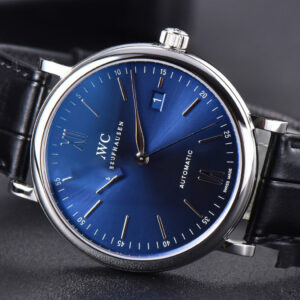 Portofino ‘150 Years’ 40MM V7F Blue Dial ‘Red 60’ Black Leather Strap A2892/SW200 - Image 23