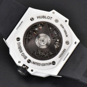 Big Bang Sang Bleu II 45mm ZF White Ceramic Skeleton Dial White Rubber Strap A1240 - Image 3