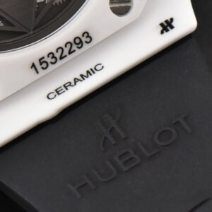 Big Bang Sang Bleu II 45mm ZF White Ceramic Skeleton Dial White Rubber Strap A1240 - Image 4