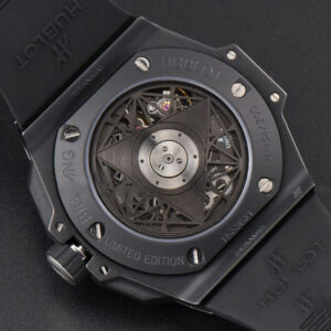 Big Bang Sang Bleu II 45mm ZF Black Ceramic Skeleton Dial Black Rubber Strap A1240 - Image 8