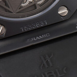 Big Bang Sang Bleu II 45mm ZF Black Ceramic Skeleton Dial Black Rubber Strap A1240 - Image 9