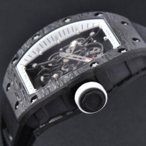 RM055 Real NTPT 42mm RMF White Skeleton Dial Black Rubber Strap RMUL2	$772.77 - Image 11