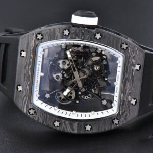 RM055 Real NTPT 42mm RMF White Skeleton Dial Black Rubber Strap RMUL2	$772.77 - Image 13