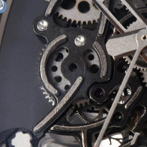 RM055 Real NTPT 42mm RMF Blue Skeleton Dial White Rubber Strap RMUL2 - Image 2