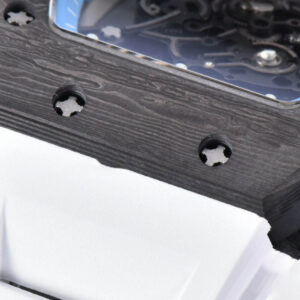 RM055 Real NTPT 42mm RMF Blue Skeleton Dial White Rubber Strap RMUL2 - Image 4