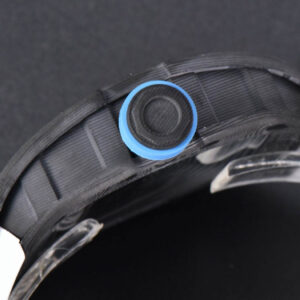 RM055 Real NTPT 42mm RMF Blue Skeleton Dial White Rubber Strap RMUL2 - Image 8