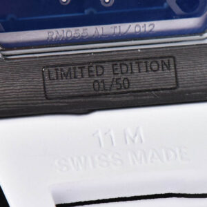 RM055 Real NTPT 42mm RMF Blue Skeleton Dial White Rubber Strap RMUL2 - Image 18