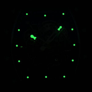 RM055 Real NTPT 42mm RMF Black Skeleton Dial Black Rubber Strap RMUL2 - Image 6