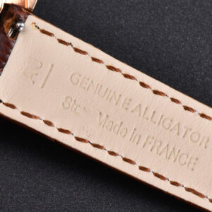 Rendez-Vous Night & Day 34mm APSF RG Diamond White Textured Dial Brown Leather Strap A898 - Image 21
