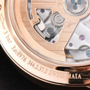 Rendez-Vous Night & Day 34mm APSF RG Diamond White Textured Dial Brown Leather Strap A898 - Image 23