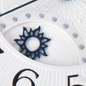Rendez-Vous Night & Day 34mm APSF Diamond White Textured Dial Blue Leather Strap A898 - Image 4