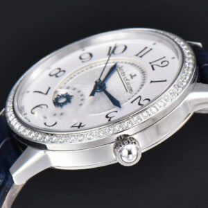 Rendez-Vous Night & Day 34mm APSF Diamond White Textured Dial Blue Leather Strap A898 - Image 7