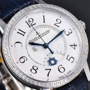 Rendez-Vous Night & Day 34mm APSF Diamond White Textured Dial Blue Leather Strap A898 - Image 8