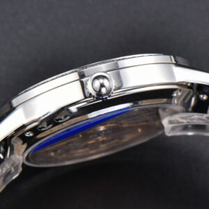 Rendez-Vous Night & Day 34mm APSF Diamond White Textured Dial Blue Leather Strap A898 - Image 10