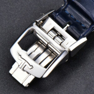 Rendez-Vous Night & Day 34mm APSF Diamond White Textured Dial Blue Leather Strap A898 - Image 12
