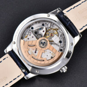 Rendez-Vous Night & Day 34mm APSF Diamond White Textured Dial Blue Leather Strap A898 - Image 21