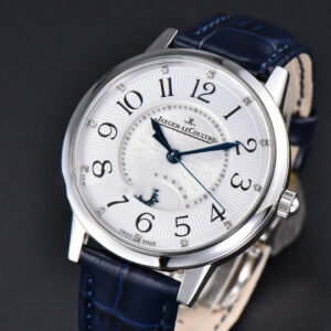 Rendez-Vous Night & Day 34mm APSF White Textured Dial Blue Leather Strap A898 - Image 16