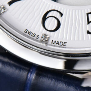 Rendez-Vous Night & Day 34mm APSF White Textured Dial Blue Leather Strap A898 - Image 20