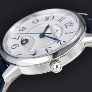 Rendez-Vous Night & Day 34mm APSF White Textured Dial Blue Leather Strap A898 - Image 22