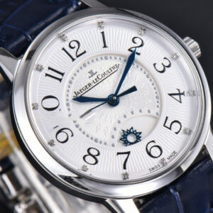 Rendez-Vous Night & Day 34mm APSF White Textured Dial Blue Leather Strap A898 - Image 23