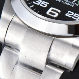 AirKing 126900 40mm GMF Black Dial On SS Bracelet VR3230 - Image 2