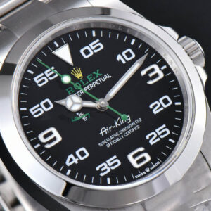 AirKing 126900 40mm GMF Black Dial On SS Bracelet VR3230 - Image 4