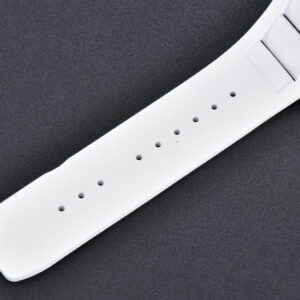 RM035-02 42mm White Forged Carbon T+F Skeleton Dial Red Crown White Rubber Strap RMUL2 - Image 14