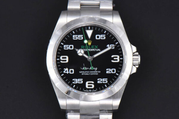 AirKing 126900 40mm GMF Black Dial On SS Bracelet A2824