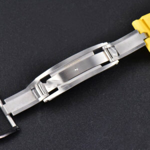 RM035-02 42mm White Forged Carbon T+F Skeleton Dial Red Crown Yellow Rubber Strap RMUL2 - Image 10